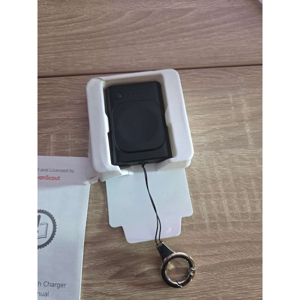 SwanScout Portable Watch Charger‎ 1800mAh Black USB C Fast Charging
